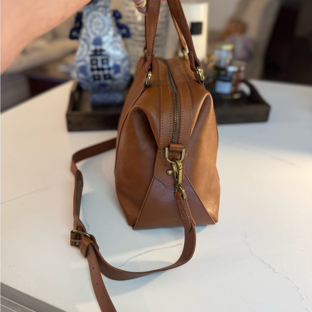 🤎 MADEWELL TAN LEATHER GLASGOW SATCHEL! - Picture 8 of 16